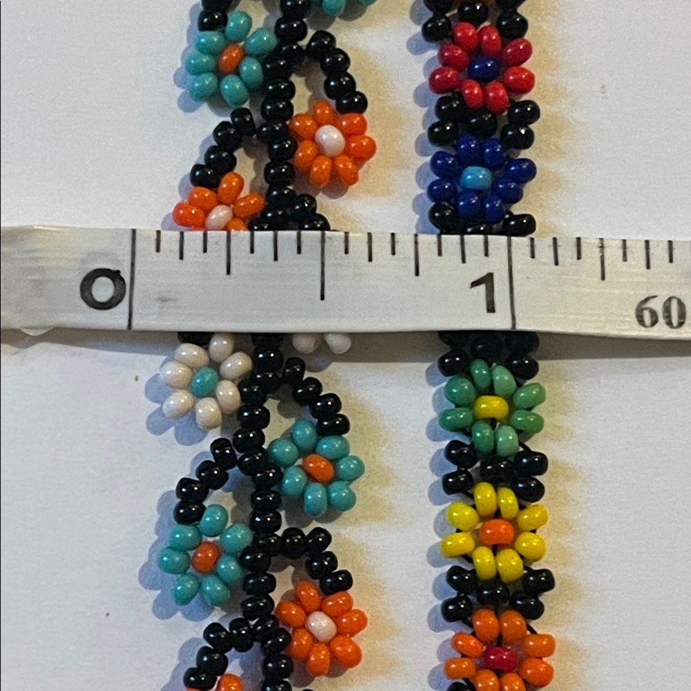 2 beaded flower bracelets - vintage Y2K / Hippie / Boho - Picture 10 of 10